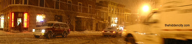 snowstorm aftermath in albany