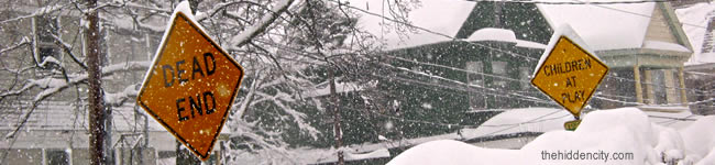 snowstorm aftermath in albany