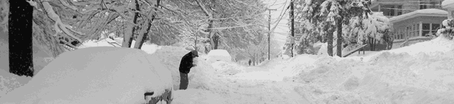 snowstorm aftermath in albany